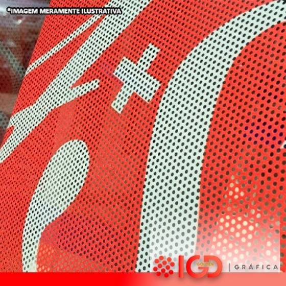 Adesivo Perfurados Ibirapuera - Impressão de Adesivo Transparente