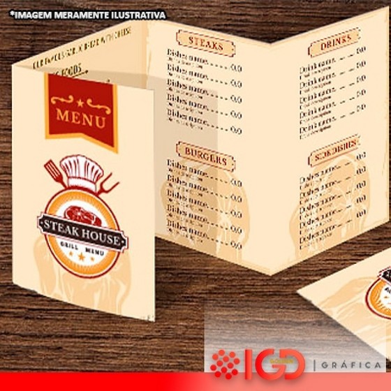 Cardápios para Pizzaria Rondônia - Cardápios Laminados