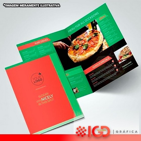 Cardápios para Restaurante Biritiba Mirim - Cardápios Laminados