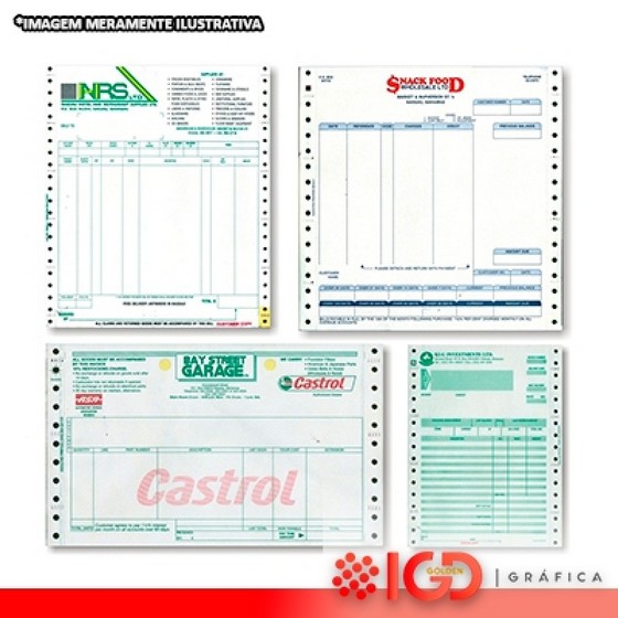 Formulários Contínuos Recibo Preço Epitaciolândia - Formulários Contínuos Auto Copiativos