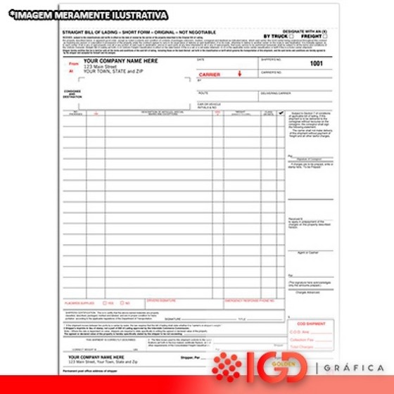 Formulários de Notas Fiscais Santa Luzia - Formulário Contínuo Personalizado