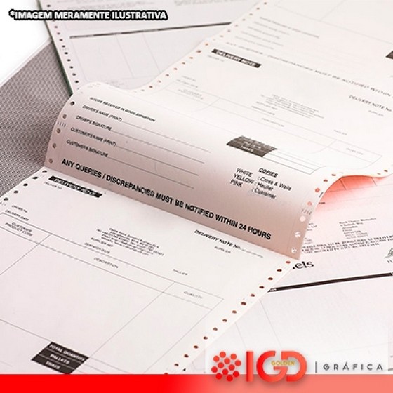 Gráfica para Formulários Contínuos 80 Colunas Cáceres - Formulário Contínuo Recibo de Pagamento