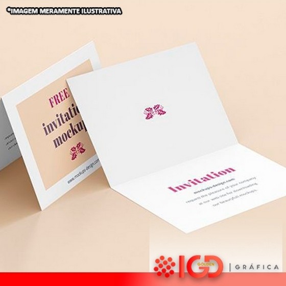 Gráfica para Imprimir Convites Personalizados Cachoeiro de Itapemirim - Convites para Casamento