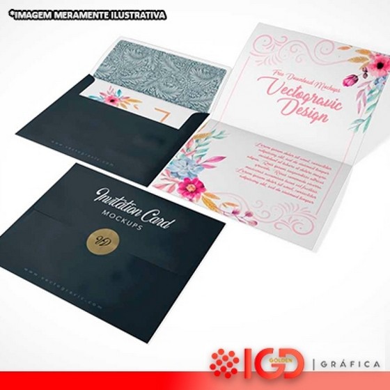 Impressão de Convites Empresariais Maracanaú - Convite de Casamento Personalizado