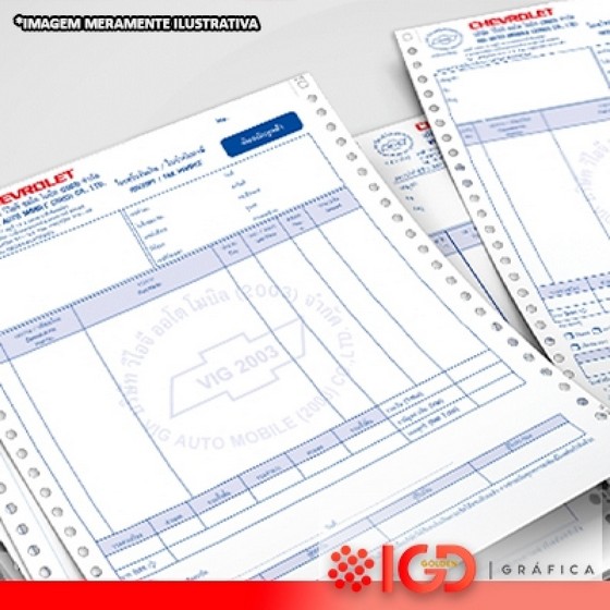 Quanto Custa Formulários de Notas Fiscais Jardim Ângela - Formulários Contínuos para Transportadora